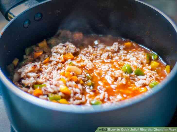 Image intitulée Cuire le Riz Jollof le Ghanéen Façon à l